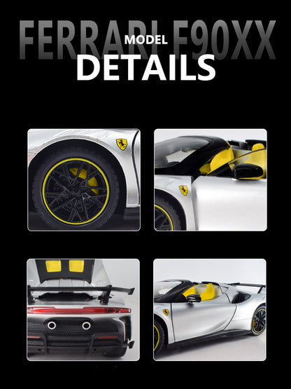 Ferrari SF90 XX Stradale 1:24 Alloy Diecast Model Car | Premium Display | Collectible Sports Car Replica (Scale: 1:24)