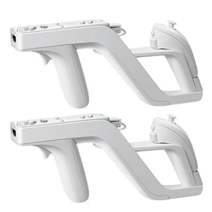 "Wiizapper Light Gun for Wii - Official Style Motion Controller for Resident Evil & Shooting Games | White (Naked/Packaged Options) | 13×5.5×1.65in | ABS Construction | Wii Remote Accessory"