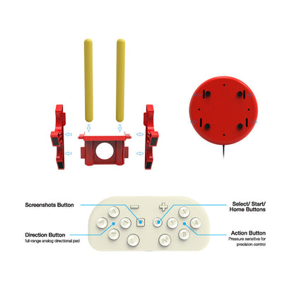 "Nintendo Switch Taiko Drum Controller | Official Style Drum for Taiko no Tatsujin Rhythm Game | 10.8×10.8×3.5in | USB Powered | Authentic Japanese Taiko Drum Experience (970g)"