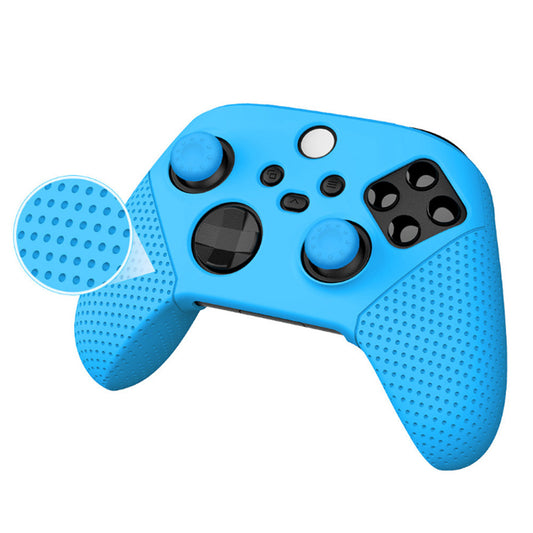 Xbox Series X/S Controller Silicone Grip Cover - Anti-Slip Textured Skin with Thumbstick Caps - Premium Protective Case for XSX/XSS Controllers (Red/Blue/Black) - Enhanced Comfort for All Gamer Levels