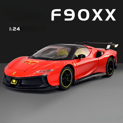 Ferrari SF90 XX Stradale 1:24 Alloy Diecast Model Car | Premium Display | Collectible Sports Car Replica (Scale: 1:24)
