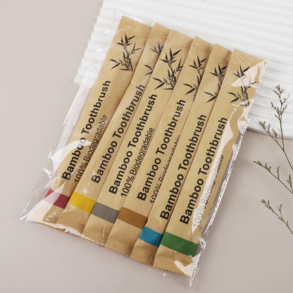 50/100 Soft Nylon Bamboo Toothbrushes - Full Size Heads, For Business Travelling, For Men, Women & Adults