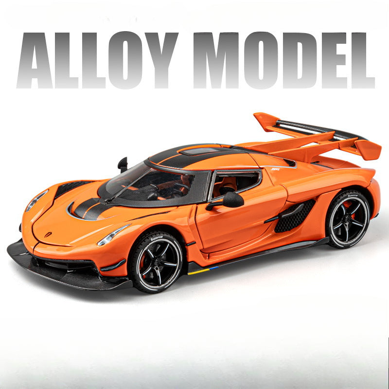Koenigsegg 1:24 Scale Die-Cast Alloy Supercar Model Toy - Collectible Sports Car for Kids & Adults, Perfect Gift for Boys & Car Enthusiasts