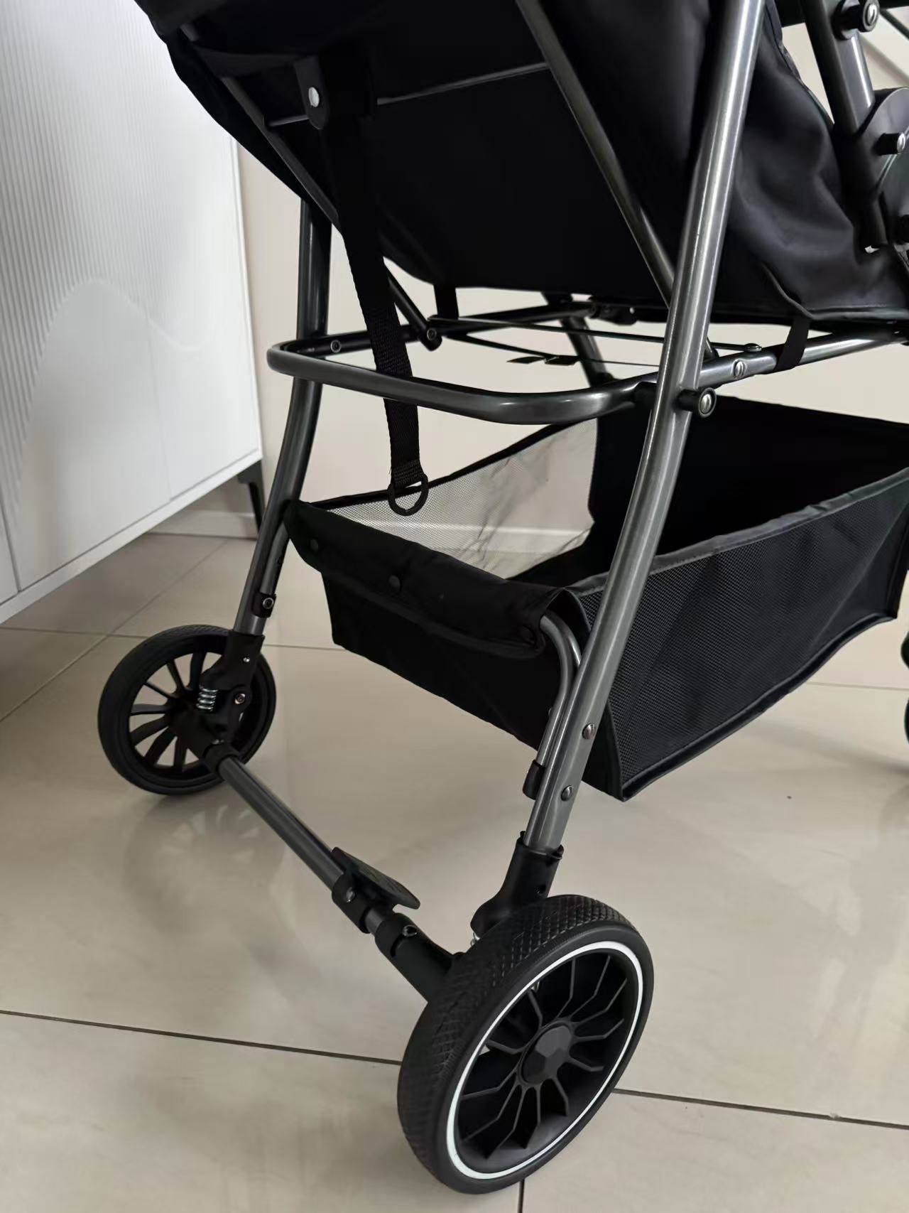 Baby360 FLOW Lightweight Baby Stroller – Foldable, Reversible Seat, Sun Canopy (Newborn to Toddler)