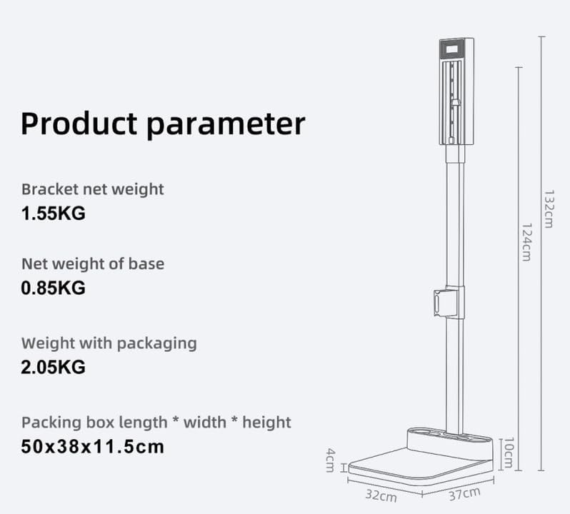 Freestanding Holder for Dyson Vacuum Stand – Suitable for Dyson V6 V7 V8 V10 V11 V12 V15 Vacuum Cleaners, Elegant and Stable Design – Charcoal Black