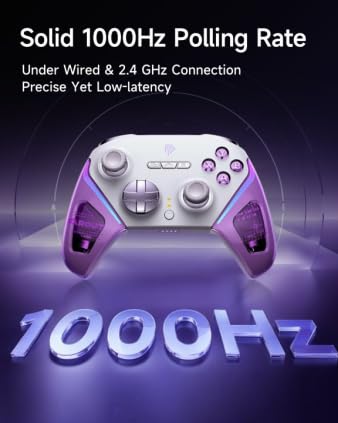 Wireless Game Controller for PC, Switch and Android, Bluetooth Gaming Gamepad, Ergonomic Grip, Responsive Controls and Precision Joystick
