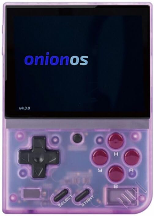 MIYOO Mini Plus 128GB Onion OS Preinstalled Retro Portable Handheld 3.5inches IPS Screen handheld model Miyoo Mini+ Console Compatible with Onion OS (Black Transparent)