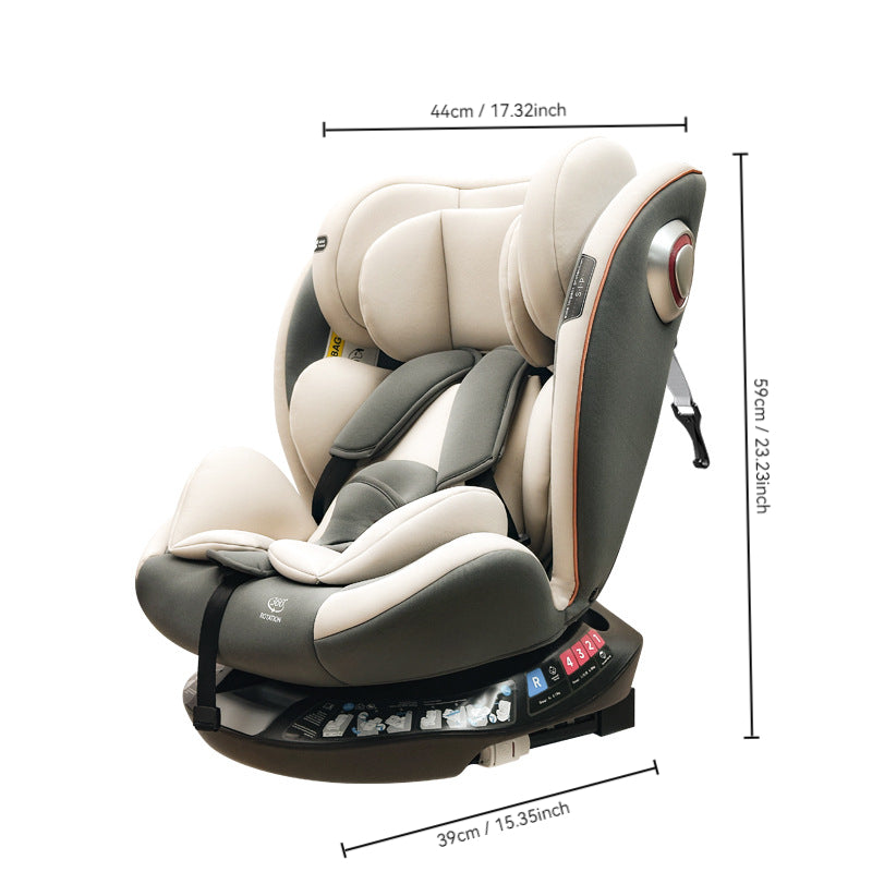 Baby360 SPIN 360° Rotating Car Seat for Newborn to 12 Years – ISOFIX, Booster Seat, Reclining, Side Protection