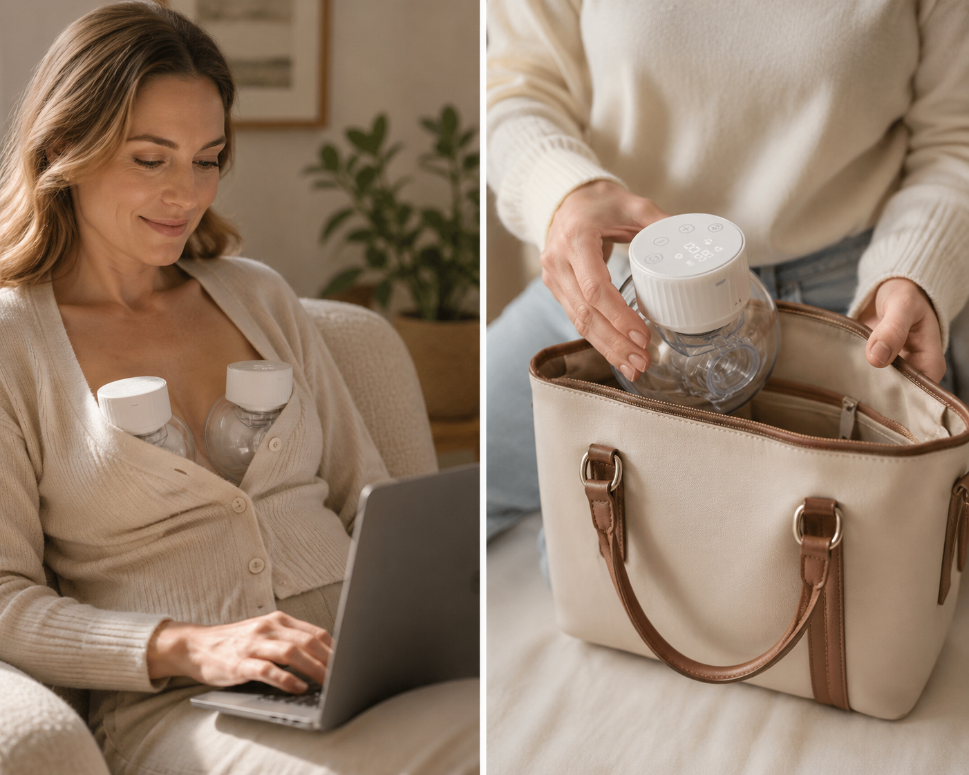 Hands-Free Electric Automatic Breast Pump Milk Collector
