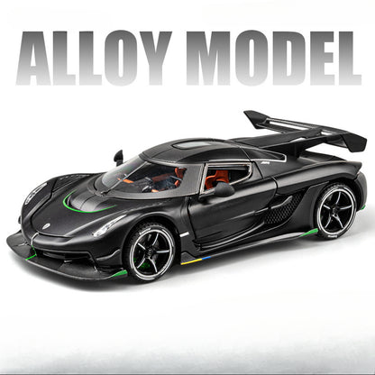 Koenigsegg 1:24 Scale Die-Cast Alloy Supercar Model Toy - Collectible Sports Car for Kids & Adults, Perfect Gift for Boys & Car Enthusiasts