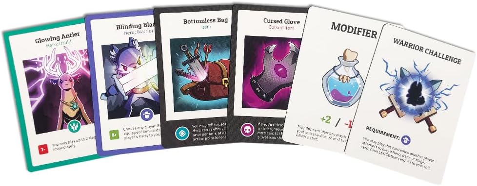 TeeTurtle Here to Slay Base Game - from The Creators of Unstable Unicorns - A Strategic Card Game for Teens and Adults Mixed Colours