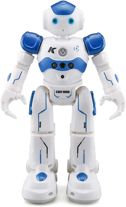 WEECOC RC Robot Toys Gesture Sensing Smart Robot Toy for Kids Can Singing Dancing Speaking Christmas Birthday Gift (Blue)