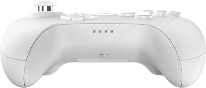 8BitDo 64 Bluetooth Gaming Controller Compatible with Switch Console, Windows & Android – Hall Effect Joystick, Turbo Function, Vibration –white