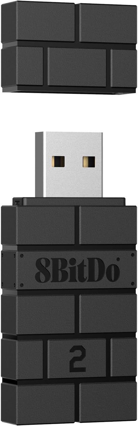 8Bitdo Wireless USB Adapter 2 for Switch, Switch OLED, Windows PC, Mac and Raspberry Pi, for PS5, PS4, Switch Pro Controller and More (Nintendo Switch//)