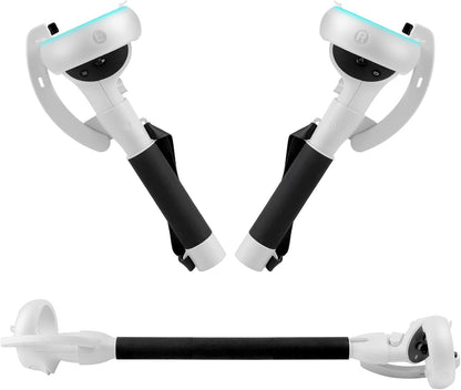 Beat Saber Handles Extension Controllers Grips for Meta Oculus Quest 2, Long Stick Arms for Golf Club Attachment Accessories Get More Hitting Skills and Scores, Enhance VR Games Experience
