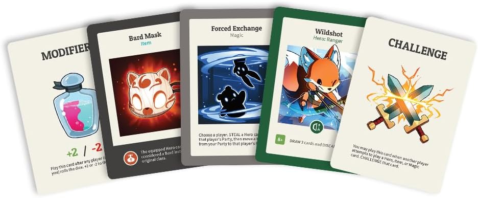 TeeTurtle Here to Slay Base Game - from The Creators of Unstable Unicorns - A Strategic Card Game for Teens and Adults Mixed Colours