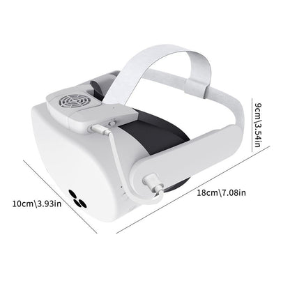 for Meta Quest 3S Cooling Fan Heat Dissipation VR Accessories Anti-fogging Accelerated Air Flow Adjustable 3-Speed Cooling Fan