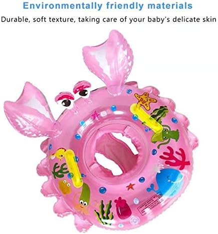Baby Swimming Float Ring,Inflatable Swimming Ring Children Waist Float Inflatable Floats Pool Toys Swimming Pool Safety Handles Kids Toddler for Age of 6-36months