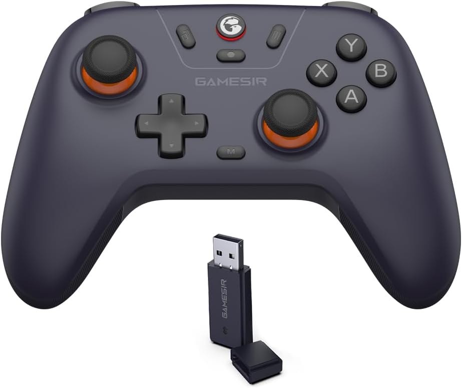GameSir Nova Lite 2.4g Controller for PC, Steam, Switch, iOS and Android devices, Wireless Gaming Gamepad with Hall Effect Joysticks, Turbo Function - Purple