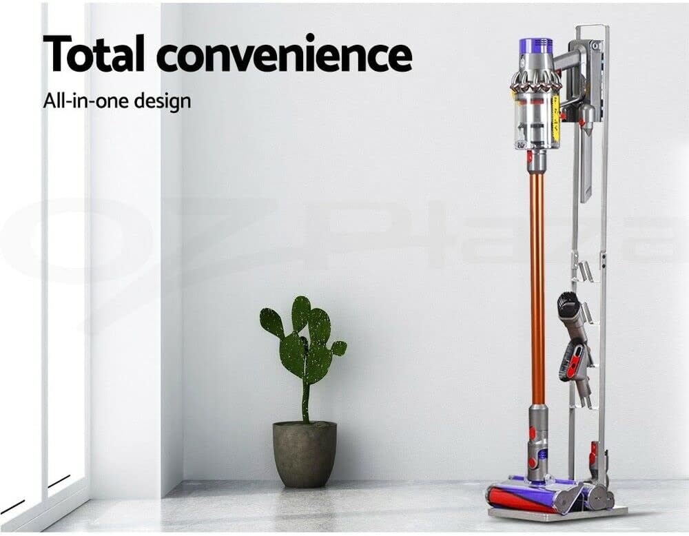 Freestanding Vacuum & Accessories Stand for Dyson V6 V7 V8 V10 V11 (Black)