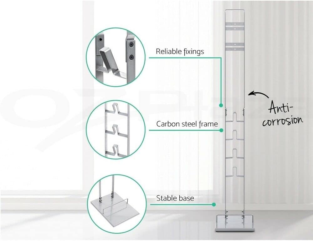 Freestanding Vacuum & Accessories Stand for Dyson V6 V7 V8 V10 V11 (Black)