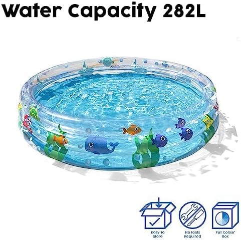 BESTWAY Deep Dive 3-Ring Swimming Pool, F1.52m x H30cm, BW51004-20