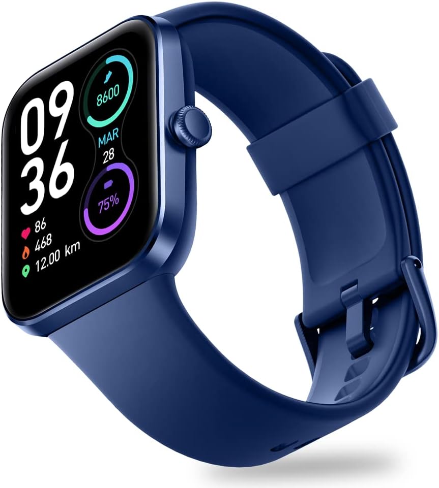 OCTANDRA Inspire VeryFit 1.95" Bluetooth Answer Call Alexa Smart Watch Body Energy Heart Rate HRV Oxygen Saturation Sleep Monitor Step Tracker IP68 Fitness Watches for Men Women (IDW16) (Pink)