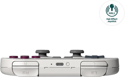 8BitDo SN30 Pro Bluetooth Controller, Hall Effect Joystick Update, Compatible with Switch, PC, macOS, Android, Steam Deck & Raspberry Pi (G Classic)