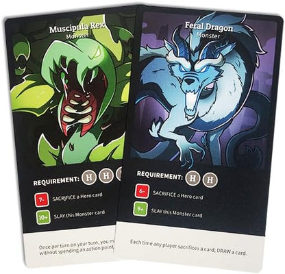 TeeTurtle Here to Slay Base Game - from The Creators of Unstable Unicorns - A Strategic Card Game for Teens and Adults Mixed Colours