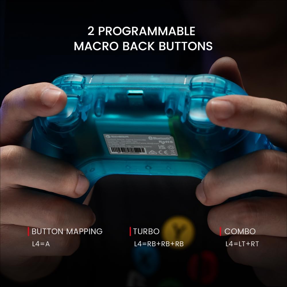 GameSir Nova Wireless Switch Pro Controller for Switch/Lite/OLED, Switch Controllers with Hall Sticks, RGB LED, 1200mAh Rechargeable, Turbo,Programmable,Motion Control, Wake Up Function(Nova(Wihte))