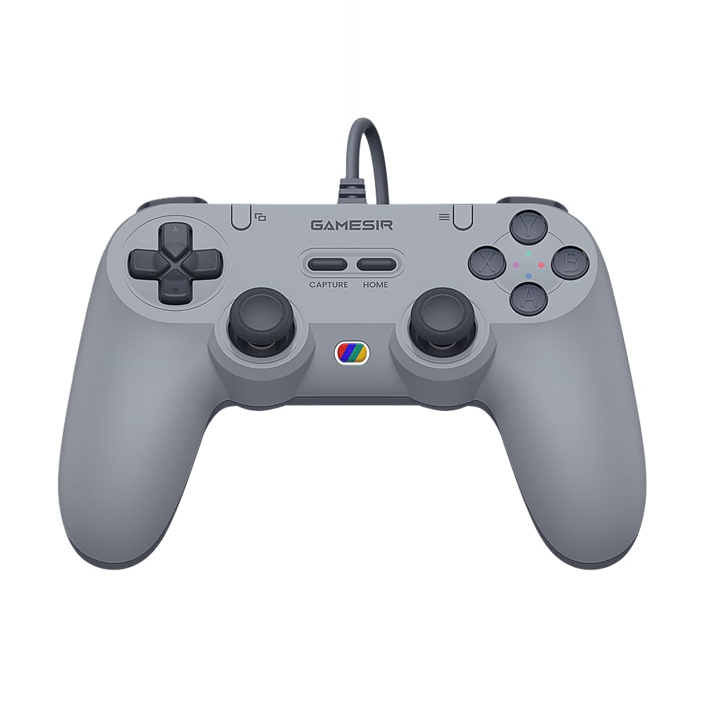 GameSir Tegenaria Lite Wired Game Controller For Switch, Android, iOS, PC, Steam With Retro 90s Design, Hall Effect Sticks, 1000Hz Polling Rate, Dual Rumble Motors, Mappable Back Buttons, Ultra-Low Latency, Ergonomic Design -Serene White