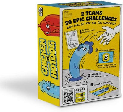 Big Potato Chicken vs Hotdog: Funniest Party Game You'll Ever Play | Flippin' Fun for Family, Adults and early-stage - Perfect Christmas Game | Bonus Content Included