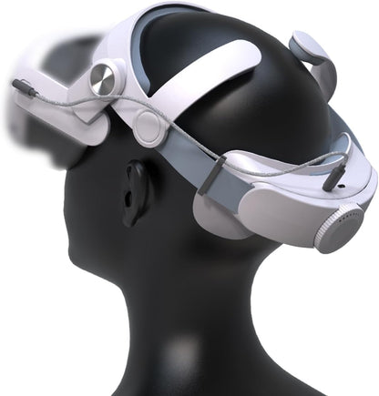 Strap Compatible with Meta Quest3 VR Headset 5000mAh 360° Wrap-Around Adjustable 180° Pressure Relief VR Accessories for Comfortable Wearing Enhanced User Experience Safe Reliable Charging Easy Insta