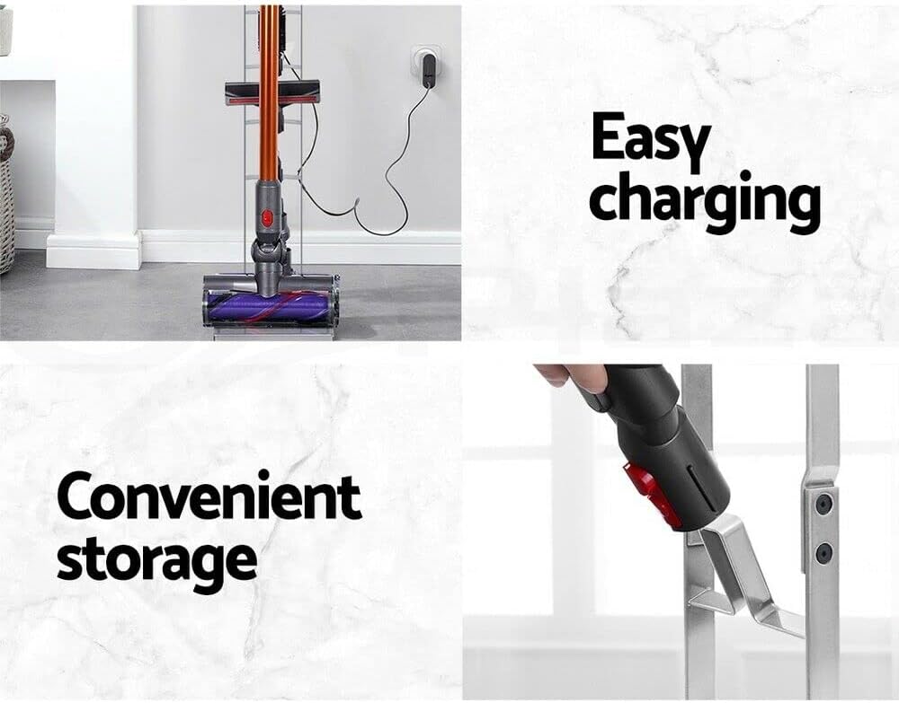 Freestanding Vacuum & Accessories Stand for Dyson V6 V7 V8 V10 V11 (Black)