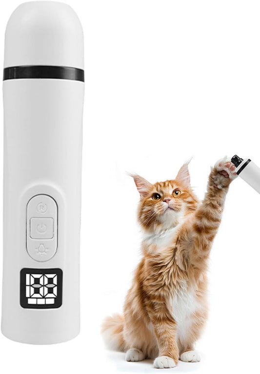 Quiet Electric Shaver - Dog Grinder For Grooming Nails | 2 Speeds Adjustable Professional Cat Nail Grinder, Rechargeable Pet Nail Trimmer For Home Care Puppy Kitten Trimming Claw Care