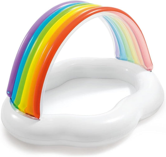 Intex 57141 RAINBOW CLOUD BABY POOL, Assorted, 142 x 119 x 84 Cm