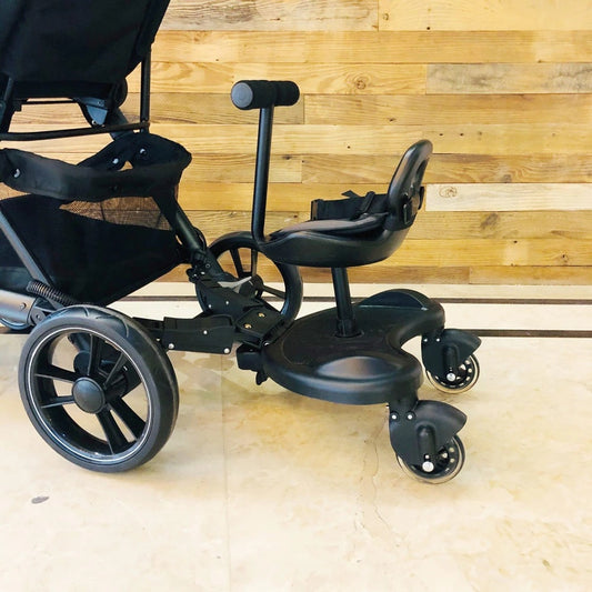 Baby360 ROVER+ 2-in-1 Stroller Board with Detachable Seat – Universal Ride-On Buggy Board for Toddlers (Up to 25kg)