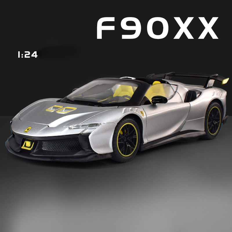 Ferrari SF90 XX Stradale 1:24 Alloy Diecast Model Car | Premium Display | Collectible Sports Car Replica (Scale: 1:24)