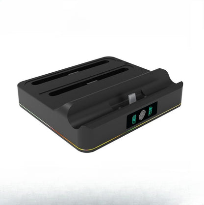 Universal Charging Dock for Nintendo Switch OLED/Switch/Switch 2 & Pro Controller, Dual Charging Station with LED Indicator