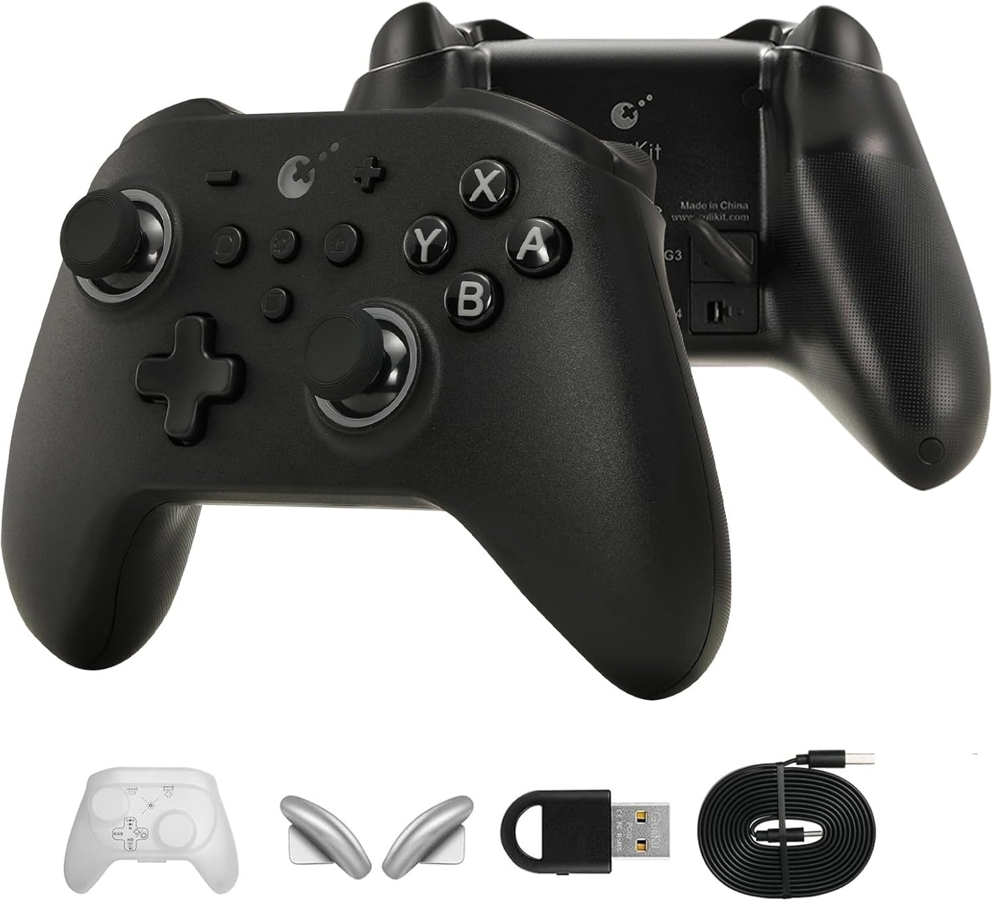 GuliKit KK3 PRO Controller Kingkong 3 Pro Switch Controller (No Drift) for Switch/PC/Android/MacOS/IOS with Hall Joysticks and Triggers, Maglev/Rotor/HD Vibration (GB RETRO) [video game]