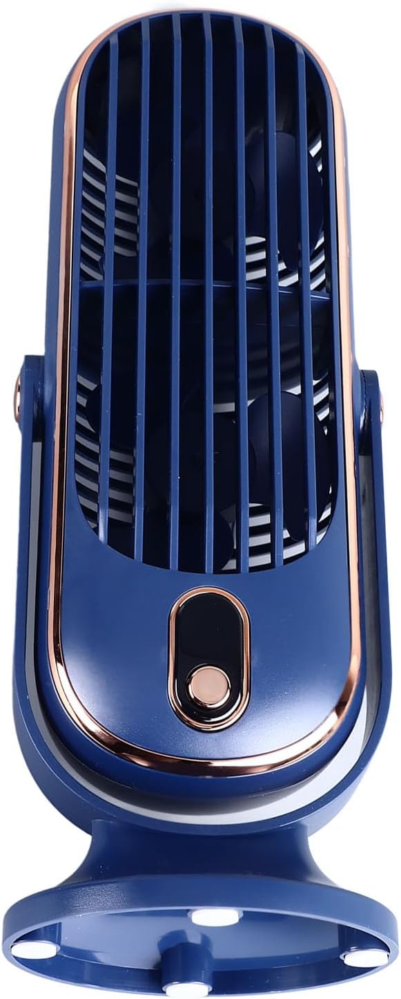 Table Tower Fan Portable USB Electric Cooling Fan with 5 Speeds Brushless Motor Standing Fans for Car Home Office (White)