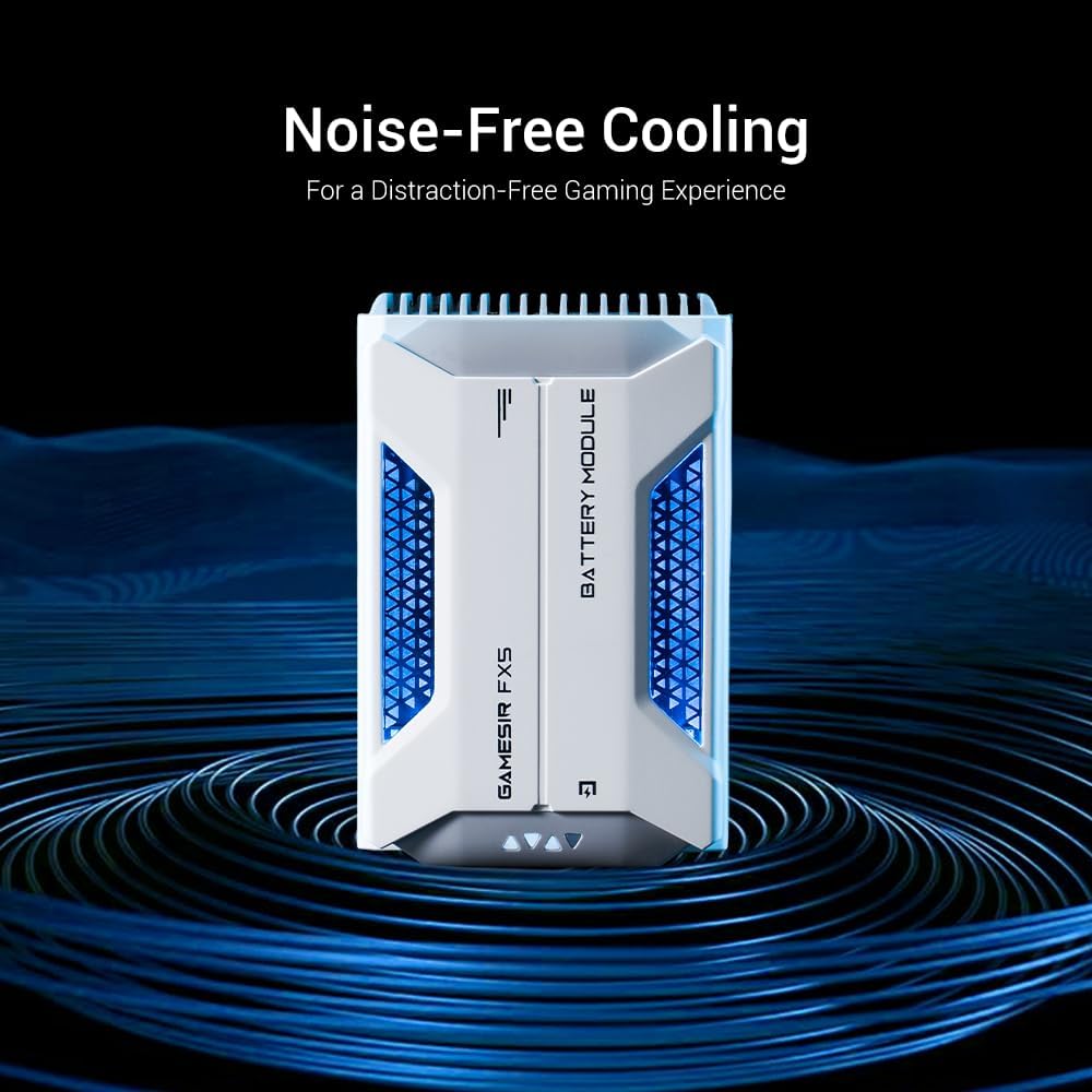 GameSir FX5 Mobile Controller Cooling Fan, Thermoelectric Cooler for X5 Series, 3 Cooling Modes, RGB Lighting, 3000mAh snap-fit Battery, Quiet Design, Powerful Heat Dissipation