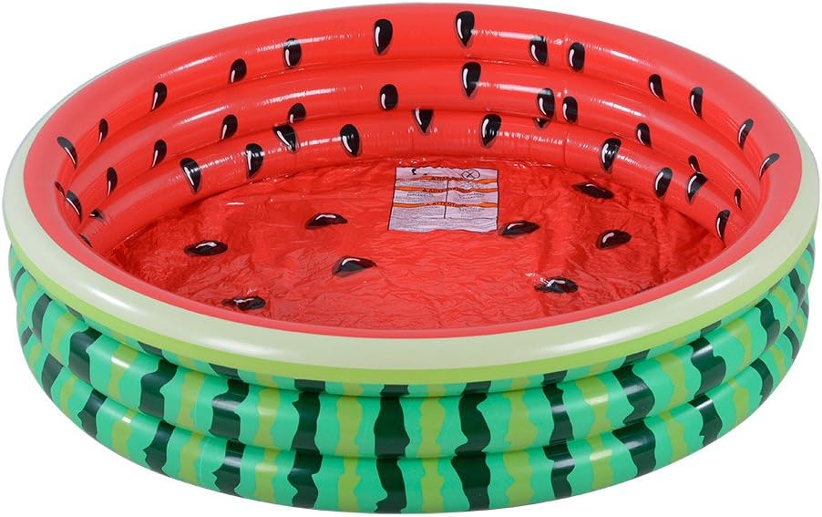 Kiddie Pool, Watermelon Hamburger Ice Cream Inflatable Pool, Water Pool in Summer, Pit Ball Pool of 45 Inches