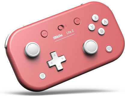 8BitDo Lite 2 Wireless Bluetooth Game Controller Compatible with Switch/Switch Lite, Android & Raspberry Pi – Pink