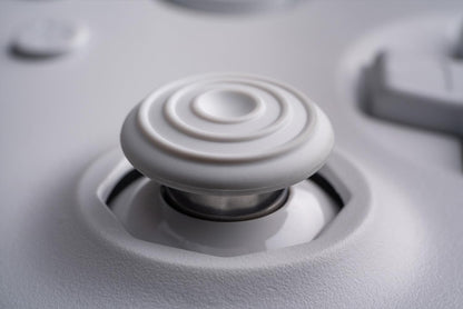 8BitDo 64 Bluetooth Gaming Controller Compatible with Switch Console, Windows & Android – Hall Effect Joystick, Turbo Function, Vibration –white