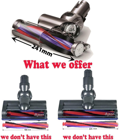 Replacement Roller Cleaner Head Fits for Dyson DC28 DC37 DC52 DC53 DC54 DC78 DC54 CY18 CY22 CY23 Vacuum Cleaner Accessories, Roller Brush Bar Cleaning Brush Replacement，1 Main Brush (241 x 25mm)