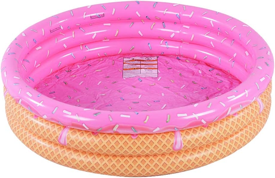 Kiddie Pool, Watermelon Hamburger Ice Cream Inflatable Pool, Water Pool in Summer, Pit Ball Pool of 45 Inches
