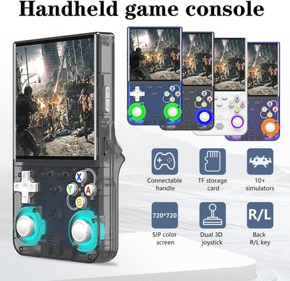 R36 Ultra Retro handheld model 2026 Model with 128GB, 4-Inch IPS Screen, Over 30K Retro Games Mini Video Games Handheld Console, Supports 23 Emulators, Linux-Based Retro handheld model (Black)
