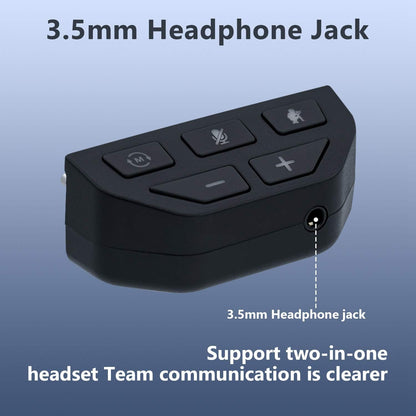 Mcbazel Headset Adapter for Xbox Series X/S Stereo Headset Audio Adapter with Volume Adjustment for Xbox One with 3.5mm Jack Controllers/Xbox Series X & Series S,Xbox ONE/ONE S Controllers - Black
