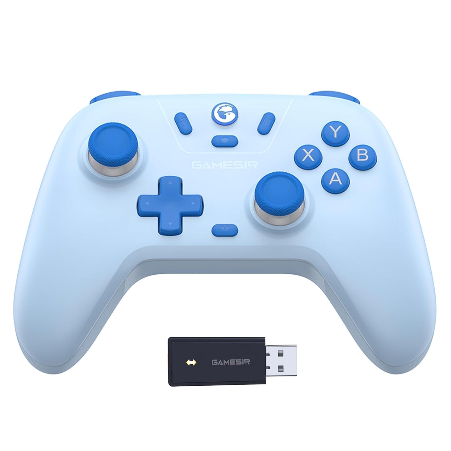 2.4G Wireless Bluetooth Game Controller Compatible with Windows PC, Nintendo Switch, Steam Deck, iPhone and Android, Hall Effect Triggers, Turbo, Dual Vibration, Purple